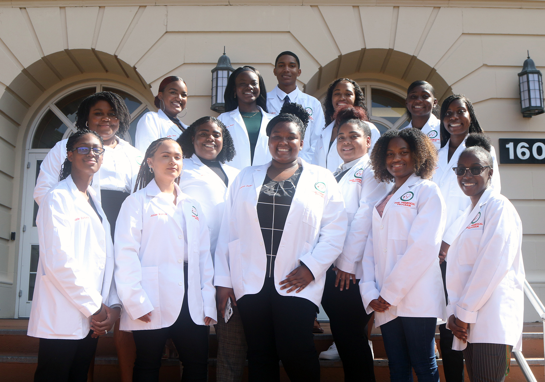 group of premedical students